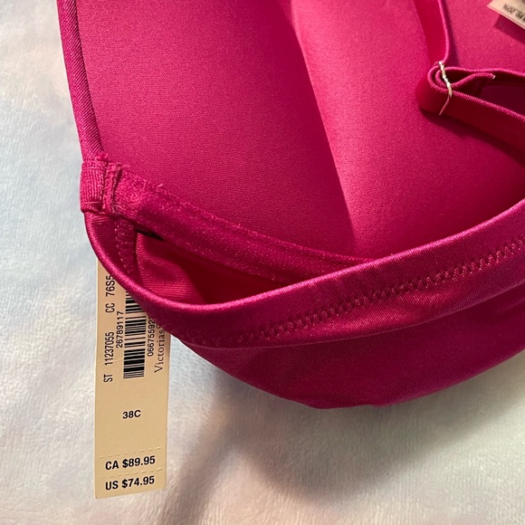 NEW X-LARGE VICTORIA’S SECRET SWIM Shine Strap Bombshell PLUS FREE TOWEL - Picture 7 of 16